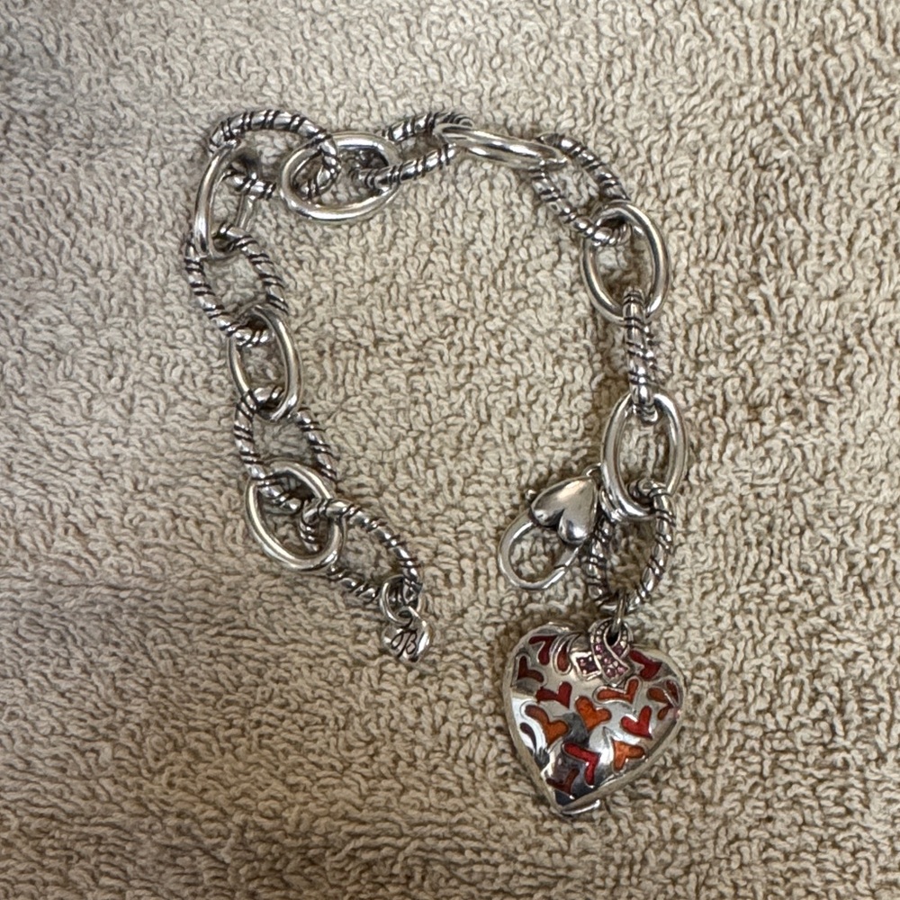 Brighton Power of Pink or Trust your journey breast cancer awareness bracelet.